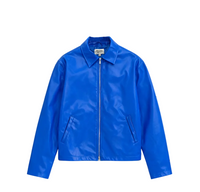 BLUE LEATHER JACKET