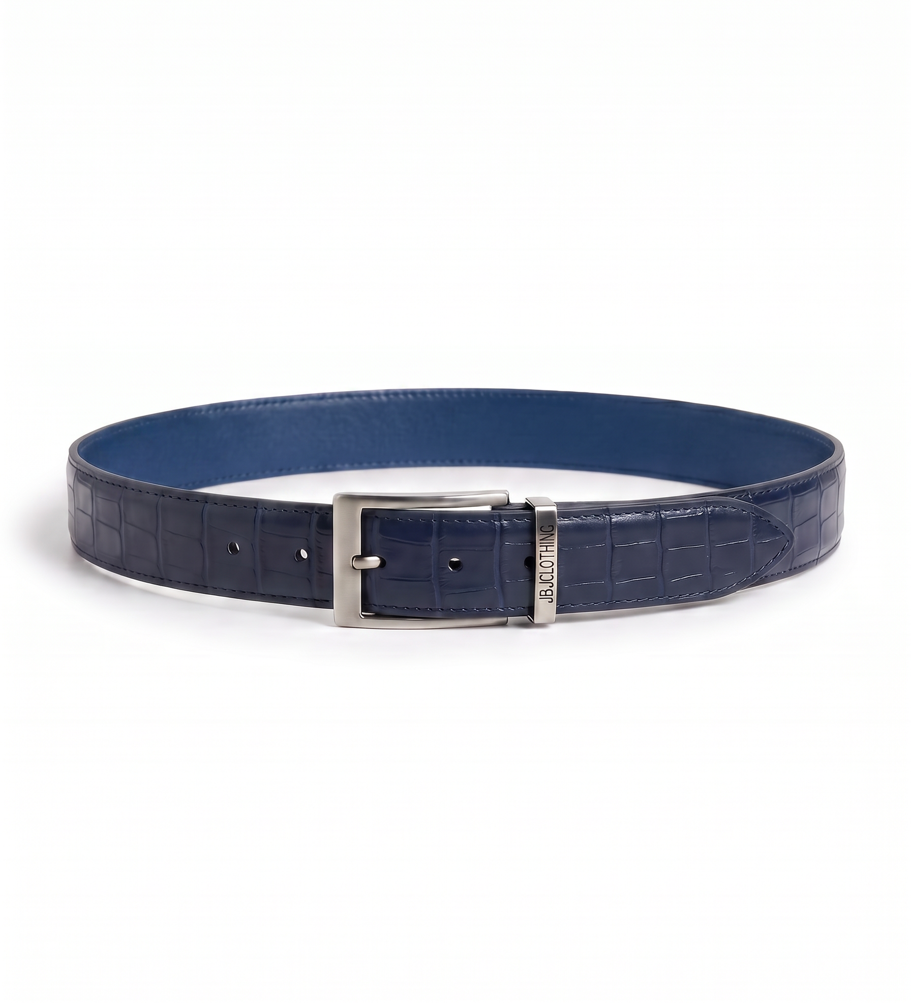 SNAKE SKIN BELT WHITE